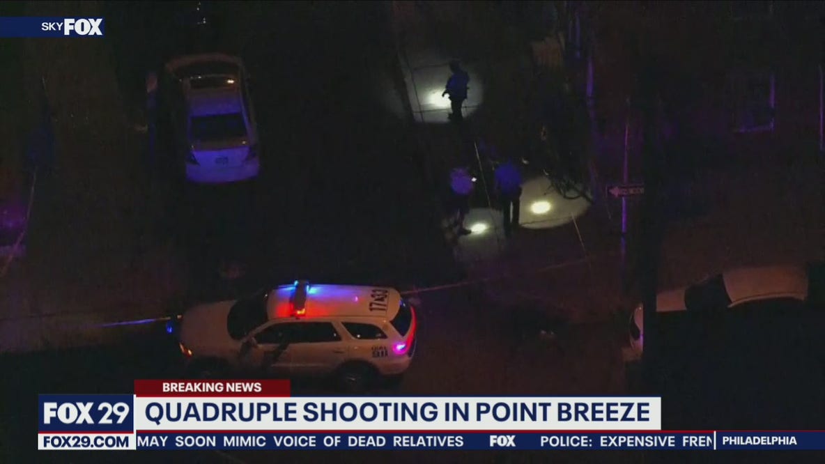 Over 30 shots fired in Philadelphia quadruple shooting that killed 2, police say